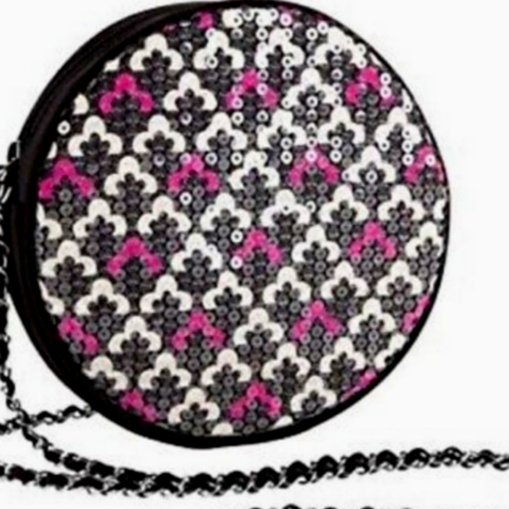 Vera Bradley Canterbury magenta shimmer evening bag